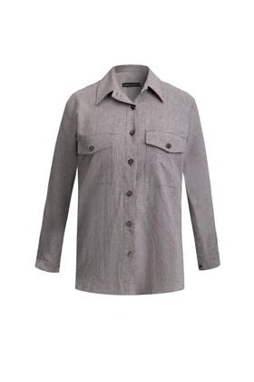 شومیز وول - 3180 (طوسی)