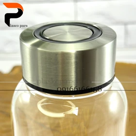 بطری آب پیرکس درب استیل یونیک