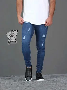 شلوار جین سورمه ای زاپ‌دار TOMMY