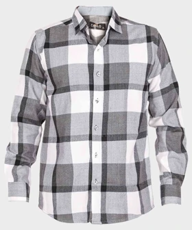 پیراهن مردانه پشمی سفید و مشکی 0152