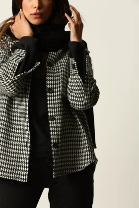 کت چهارخانه دو جیب