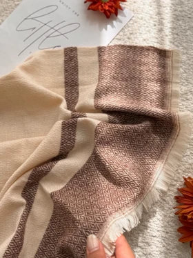 شال موهر حاشیه‌دار