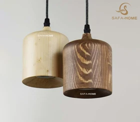 چراغ آویز چوبی طرح ماگما