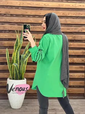 مانتو داکرون آستین سه زیپ