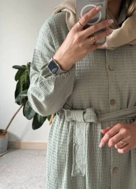 پیراهن مانتویی دلوین