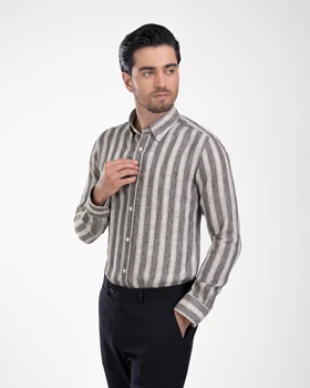ام کی کالکشن پیراهن آستین بلند mk-22282-charcoal