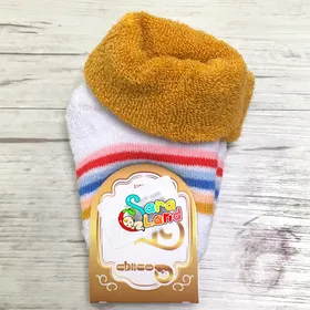 جوراب نوزادی حوله ای رنگی