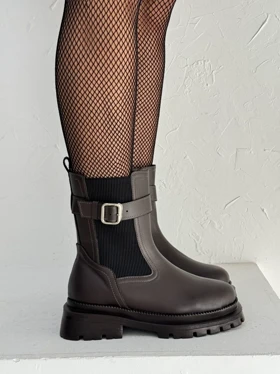 نیم بوت دو کش بغل سگک 421