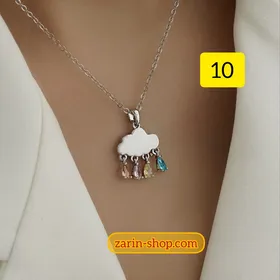 گردنبند استیل آویزدار زنانه طرح طلا
