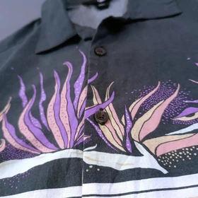 پیراهن طرح هاوایی اورجینال برند VOLCOM فرانسه
