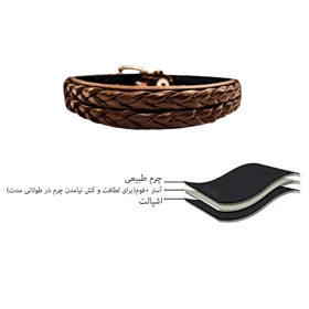 دستبند چرم وارک مدل رادوین کد rb378