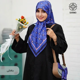 روسری ابریشم کجراه پولک