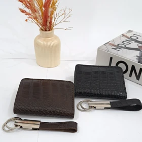 کیف پول مردانه جیبی چرم طبیعی مدل 3 لت