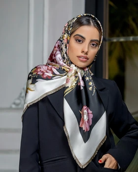 روسری کج راه سوزنی ابریشم