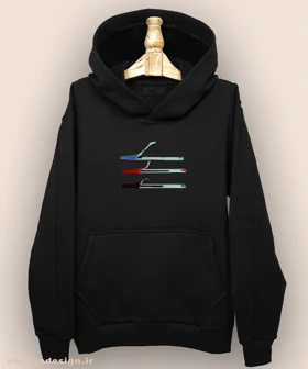 هودی مردانه و زنانه نوستالژی طرح خودکار جویده شده