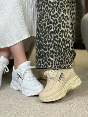 کتانی لژ مخفی زیپی 6680