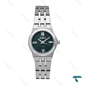 ساعت الکسا Special زنانه سیلور صفحه سبز Alexa-6138-L