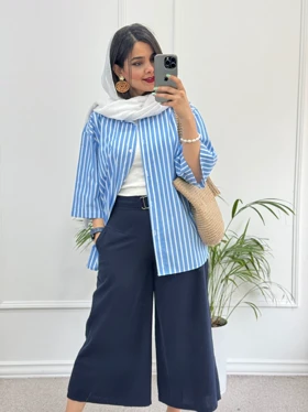 مانتو راه راه نسیم