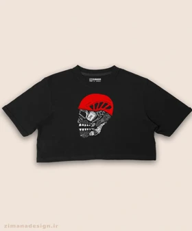 کراپ زنانه طرح اسکلت کوهنوردی کد 1068