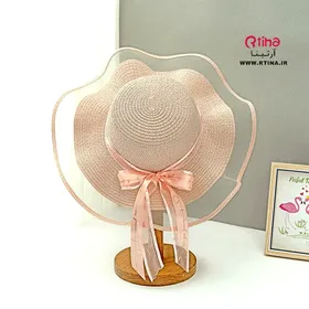کلاه حصیری لاکچری لب تور و لب کنگره‌ای