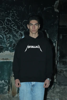هودی مشکی اسپرت طرح Metallica 7 - فواصل