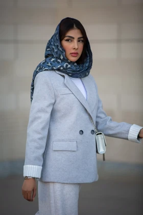 پالتو فوتر آستردار مچ راه راه