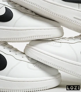 کفش مردانه و زنانه سفید مشکی NIKE AIR FORCE