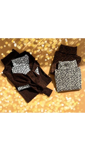 کراپ یقه اسکی پلنگی 0301261