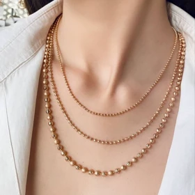 گردنبند ژوپینگ مدل گوی البرنادو در سه سایز