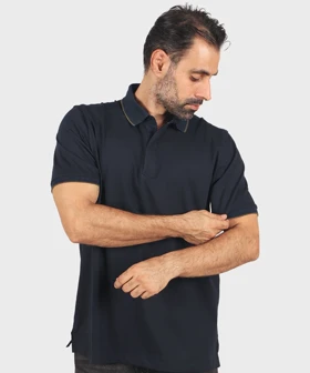 تیشرت یقه دار مردانه ساده 0597