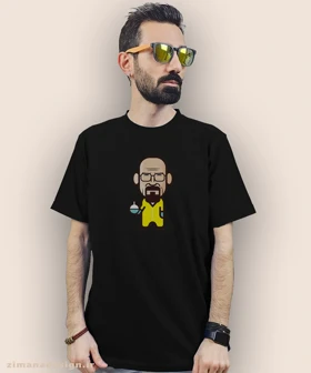 تیشرت مردانه و زنانه طرح بریکینگ بد شخصیت والتر وایت کد 884