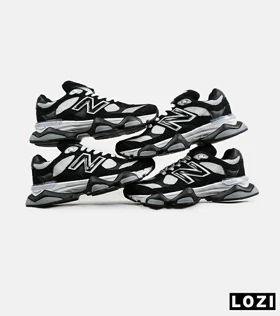 کفش کتانی مردانه و زنانه سفید مشکی NEW BALANCE 9060