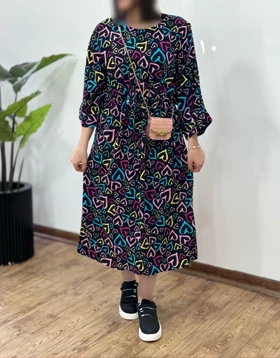 پیراهن بلند نخی آفتاب