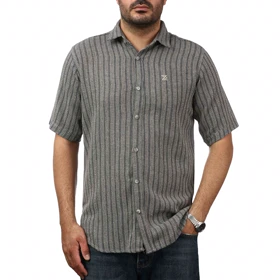 پیراهن آستین کوتاه کنفی مردانه مدل 6111105
