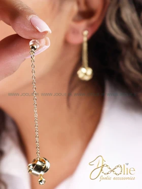 گوشواره زنانه طرح طلا مدل رسا کد E1175