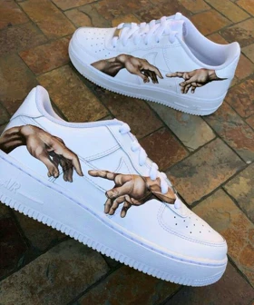 کفش اسپرت کاستوم کتانی ایرفورس air force طرح TOUCH نایک nike کد 160846