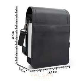 کیف دوشی چرم یلسان مدل هایکا کد 102-GN