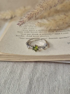 انگشتر جواهری فری سایز بیضی قلبی دایره