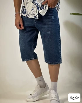 شلوارک مردانه جین_کد4436