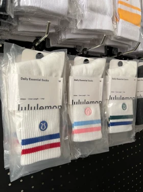 جوراب لولولمون مدل خط‌دار Unisex Daily Essential