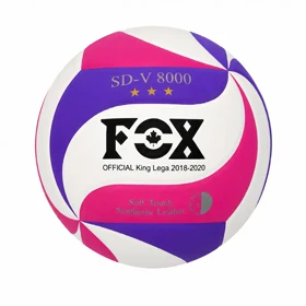 توپ والیبال چرم FOX مدل V8 سه ستاره سایز 5