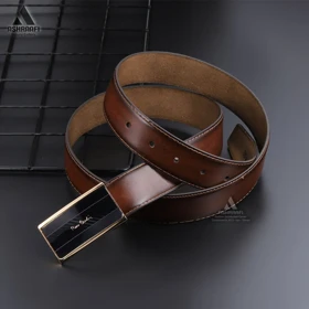 کمربند مردانه پیر کاردین Pierre Cardin Leather Belt BL138 (عسلی)