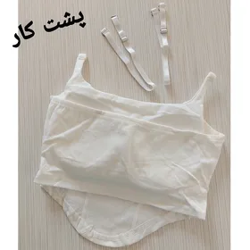 کراپ زنانه کاپ ثابت بند تنظیمی