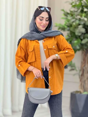 مانتو دو جیب پاکتی محنا