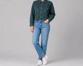 کراپ کت زنانه کتان ZARA