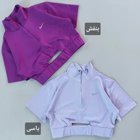کراپ نیم زیپ آستین کوتاه 42 تا 46