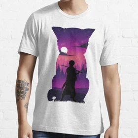 تیشرت انیمه Gintama گینتاما Gintoki Silhouette کد 186852