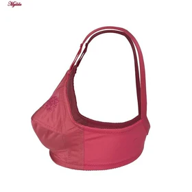 سوتین زنانه لین مدل سه تکه گلدوزی سرخابی کد 4680-400