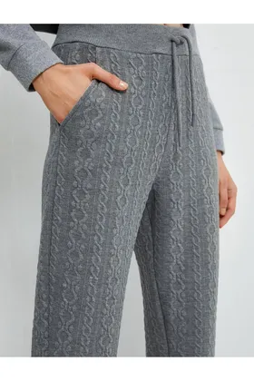 شلوار ورزشی Jogger دور کمر بافت دار با جیب TYCPY7QEON169110857170242