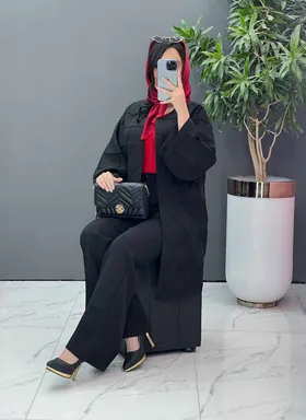 مانتو مازراتی بلند لوزی دوزی